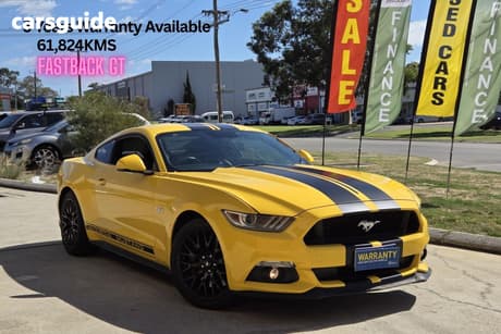 Yellow 2017 Ford Mustang Coupe FASTBACK GT 5.0 V8 FM MY17