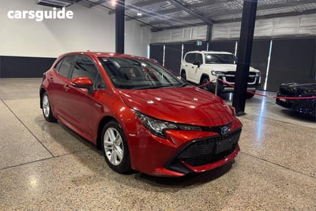 Red 2018 Toyota Corolla Hatchback Ascent Sport (Hybrid)