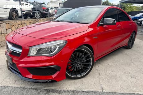 Red 2016 Mercedes-Benz CLA45 Coupe 4Matic