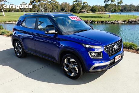 Blue 2023 Hyundai Venue Wagon Elite (Black) Two-Tone Roof