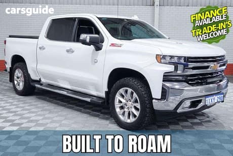 White 2021 Chevrolet Silverado Crew Cab Utility 1500 Ltz Premium Tech Pack