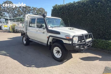 White 2023 Toyota Landcruiser Double Cab Chassis Lc79 Workmate