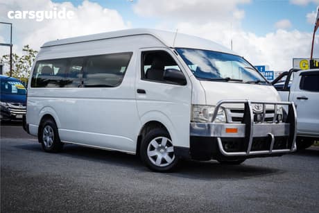 White 2011 Toyota HiAce Bus Commuter