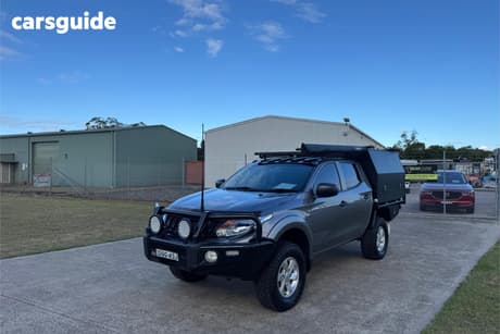 Grey 2017 Mitsubishi Triton Dual Cab Utility Glx Plus (4X4)