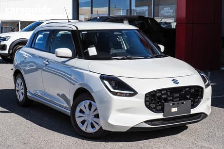 White 2026 Suzuki Swift Hatchback Hybrid Plus