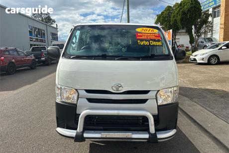 White 2016 Toyota HiAce Van Lwb