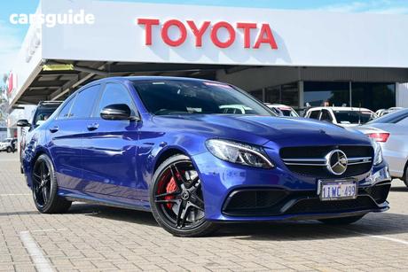 Blue 2016 Mercedes-Benz C63 Sedan S