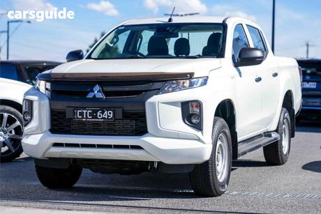 White 2023 Mitsubishi Triton Double Cab Chassis Glx (4X4)