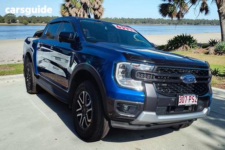 Blue 2023 Ford Ranger Double Cab Pick Up Sport 3.0 (4X4)