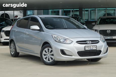 Silver 2016 Hyundai Accent Hatchback Active