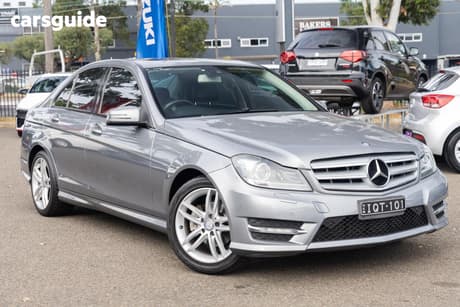 Grey 2012 Mercedes-Benz C200 Sedan Cdi Avantgarde Be