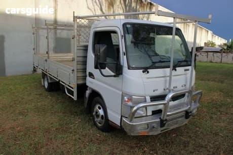 White 2012 Mitsubishi F Ute Tray CANTER 515