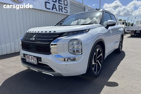 White 2021 Mitsubishi Outlander Wagon Exceed Tourer 7 Seat (Awd)