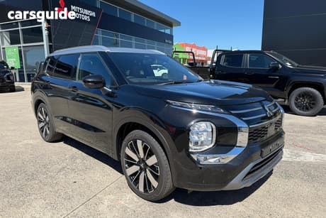 Black 2025 Mitsubishi Outlander Wagon Exceed Tourer 5 Seat (Awd)