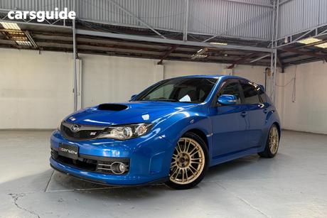 Blue 2009 Subaru Impreza Hatch WRX STI