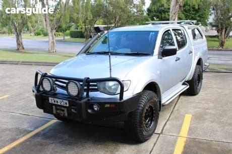 Silver 2013 Mitsubishi Triton Double Cab Utility Glx (4X4)