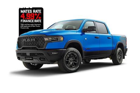 Blue 2025 RAM 1500 Crew Cab Utility Rebel Hurricane