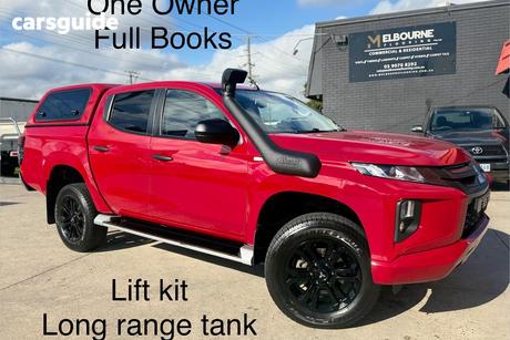 Red 2021 Mitsubishi Triton Double Cab Pick Up Glx-R (4X4)