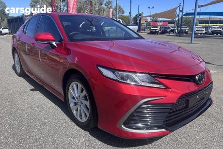 Red 2021 Toyota Camry Sedan Ascent + Sat Nav