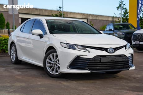 White 2023 Toyota Camry Sedan Ascent Sport Hybrid