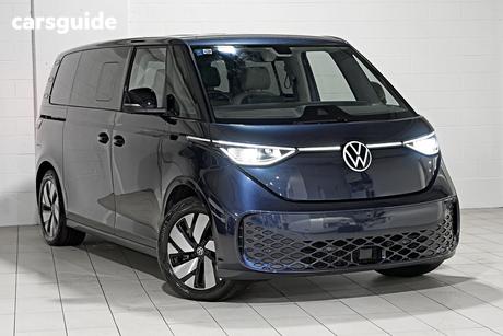 Blue 2025 Volkswagen ID. Buzz Wagon Pro Lwb