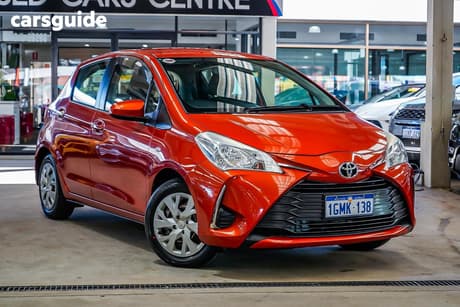 Orange 2018 Toyota Yaris Hatchback Ascent