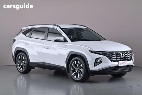 White 2022 Hyundai Tucson Wagon Elite (Awd)