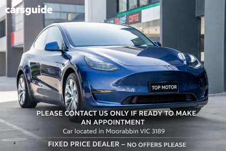Blue 2023 Tesla Model Y Wagon Rear-Wheel Drive