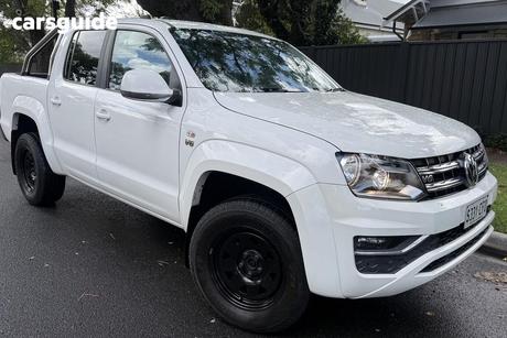 White 2020 Volkswagen Amarok Dual Cab Utility Tdi550 Sportline 4Motion (Deu)