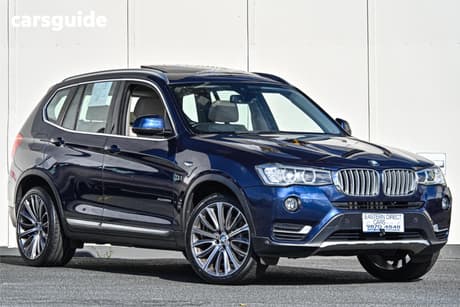 Blue 2015 BMW X3 Wagon Xdrive 20D