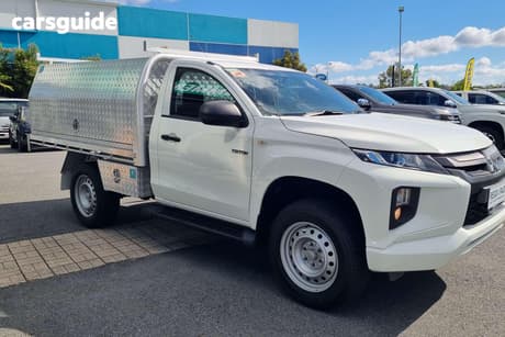 White 2023 Mitsubishi Triton Cab Chassis Glx (4X4)