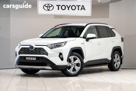 White 2021 Toyota RAV4 Wagon Gxl (Awd) Hybrid