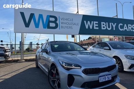 Silver 2020 Kia Stinger Sedan Gt (Black Leather)