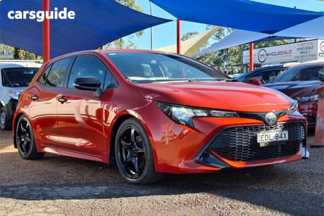 Red 2018 Toyota Corolla Hatchback Ascent Sport