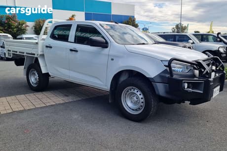 White 2021 Isuzu D-MAX Crew Cab Chassis Sx (4X4)