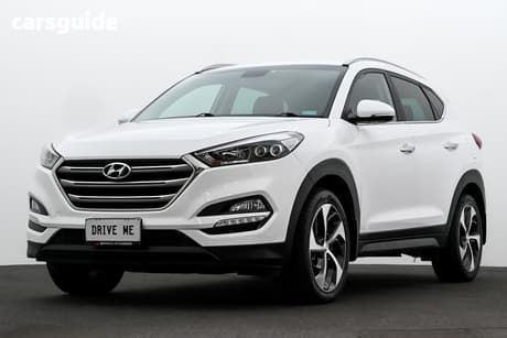 White 2017 Hyundai Tucson Wagon Elite (Awd)
