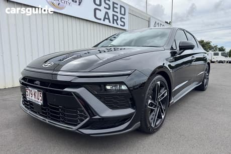 Black 2024 Hyundai Sonata Sedan N Line