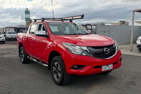 Red 2015 Mazda BT-50 Dual Cab Utility Xtr (4X4)