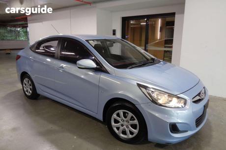 Blue 2012 Hyundai Accent Sedan Active Crdi