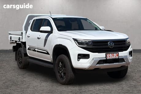 White 2025 Volkswagen Amarok Dual Cab Utility 10-Deserts Edt Tdi500 4Motion