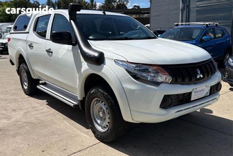 White 2018 Mitsubishi Triton Dual Cab Utility Glx (4X4)