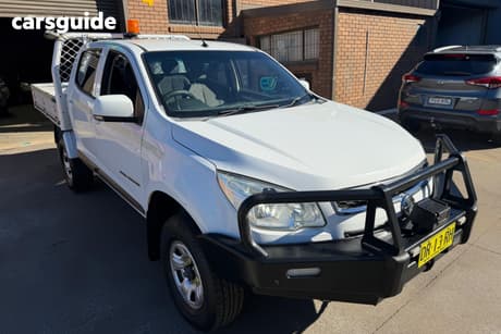White 2014 Holden Colorado Crew Cab Chassis Lx (4X4)