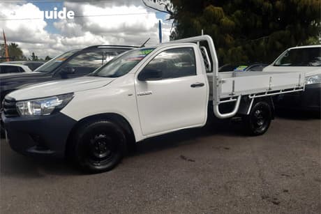 White 2015 Toyota Hilux Cab Chassis Workmate