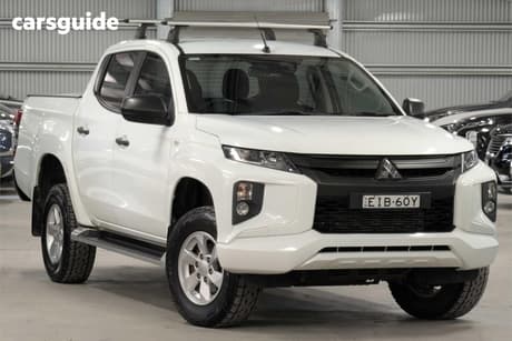 White 2019 Mitsubishi Triton Double Cab Pick Up Glx Plus (4X4)