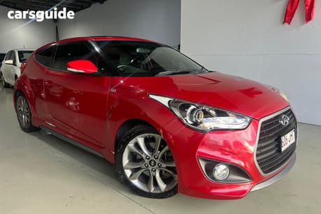 Red 2016 Hyundai Veloster Coupe Sr Turbo