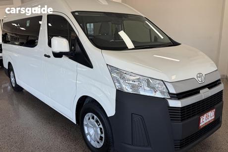 White 2022 Toyota HiAce Bus Slwb Commuter (12 Seats)