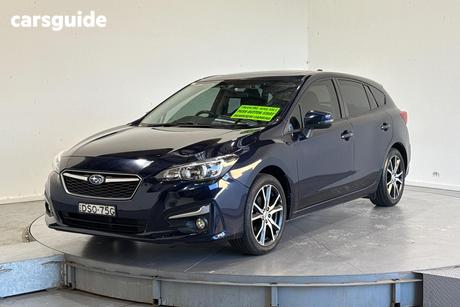 Blue 2017 Subaru Impreza Hatchback 2.0I Premium (Awd)