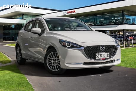 White 2022 Mazda 2 Hatchback G15 Evolve