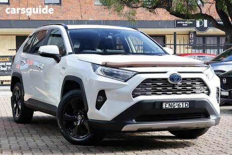White 2021 Toyota RAV4 Wagon Cruiser (2Wd) Hybrid