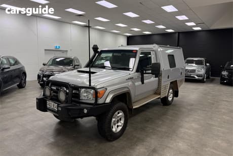 Silver 2018 Toyota Landcruiser Cab Chassis Gxl (4X4)